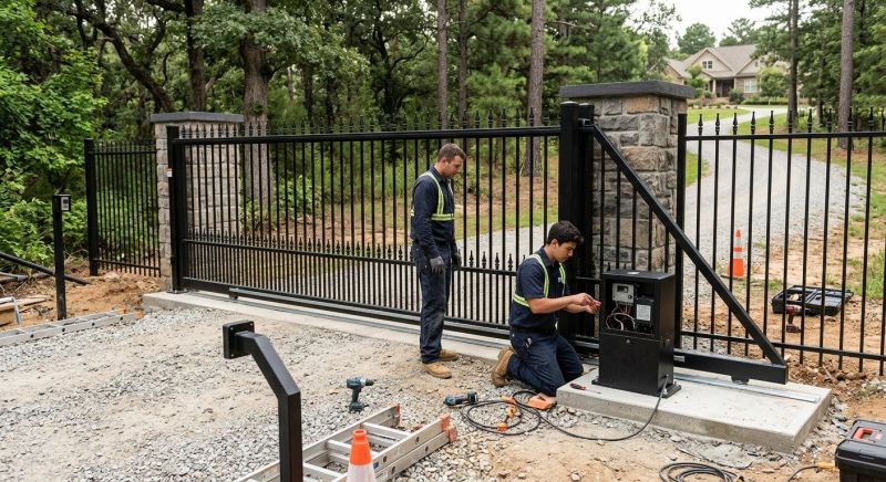 Motorized Gate Installation in Toms River, NJ